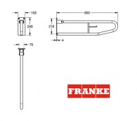 FRANKE CONTINA BARRA DE APOYO ABATIBLE